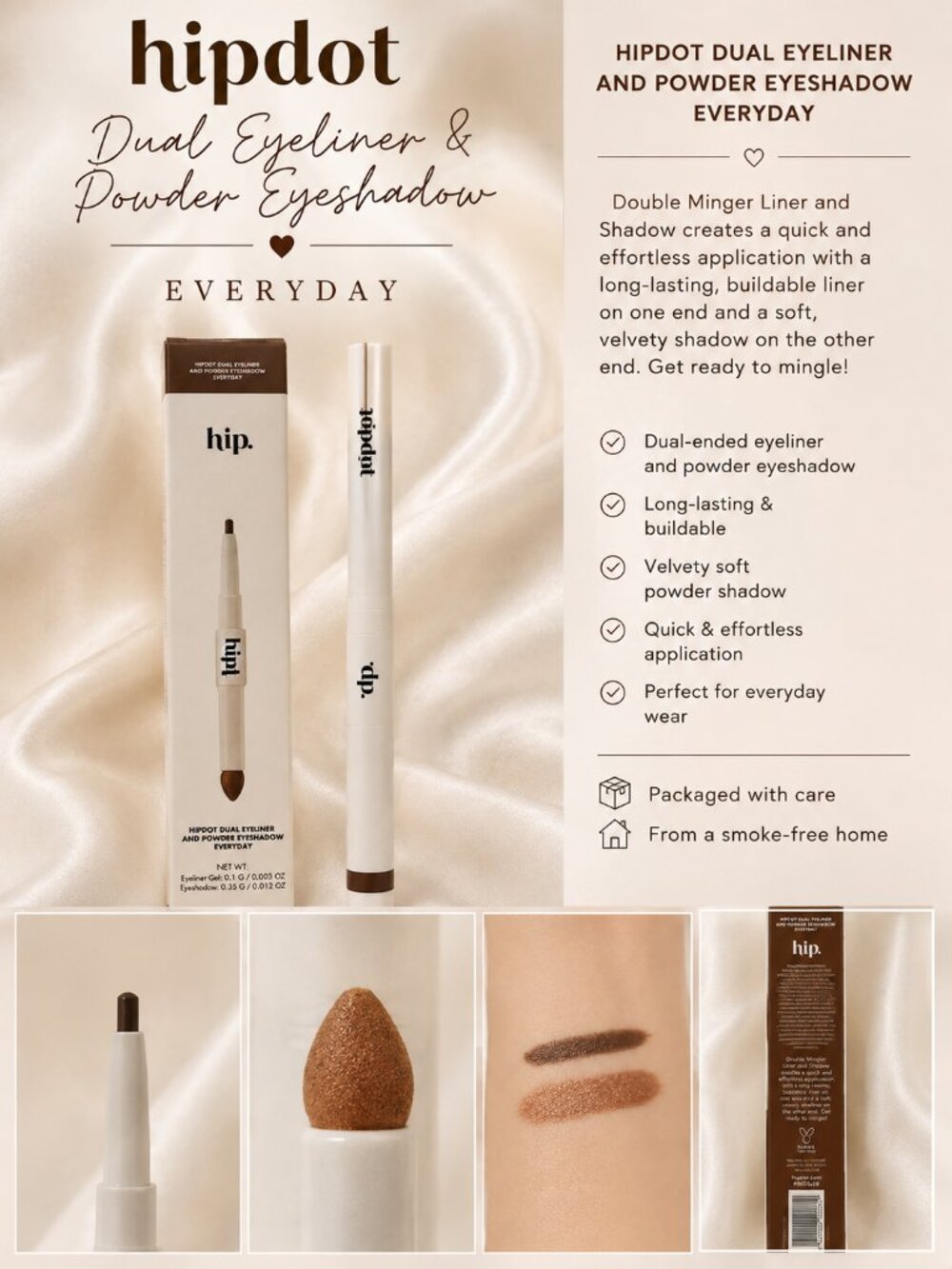 HipDot Dual Eyeliner & Powder Eyeshadow – Everyday